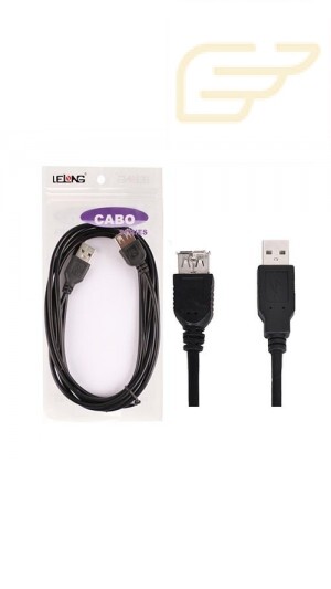 CABO USB MACHO/USB FEMEA 2 METROS DA LELONG LE-803