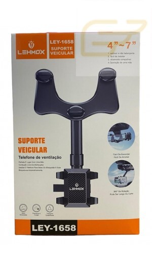 SUPORTE VEICULAR PARA CELULAR LEHMOX LEY-1658