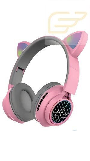 FONE DE OUVIDO BLUETOOTH COM ORELHAS DE GATO LEHMOX LEF-1036