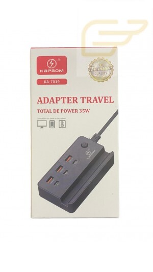 ADAPTADOR USB/TIPO C COM SUPORTE PARA CELULAR 35W KAPBOM KA-7019
