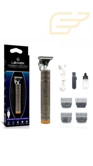 MAQUINA ELETRICA RECARREGAVEL DE CORTAR CABELO QUATRO 04 PENTES LEHMOX LEY-1544
