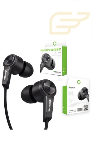 FONE DE OUVIDO P2 COM FIO INTRA-AURICULAR ALTA RESOLUÇÃO VERDE EJ-V03