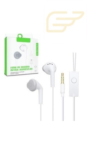 FONE DE OUVIDO P2 INTRA-AURICULAR COM MICROFONE VERDE EJ-SX115