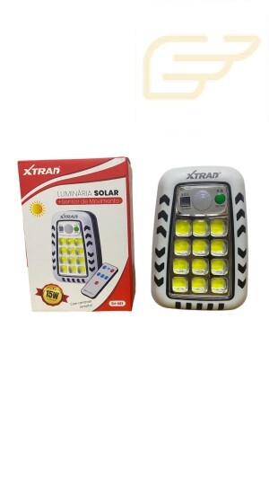 LUMINARIA SOLAR COM SENSOR DE MOVIMENTO XTRAD SH-083