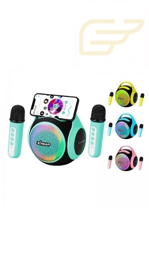 CAIXA DE SOM BLUETOOTH MICROFONE KARAOKE XTRAD XDG4009
