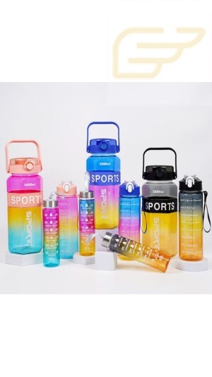 GARRAFA 3 EM 1 COM ADESIVOS SPORT SQUEZEE PORTATIL