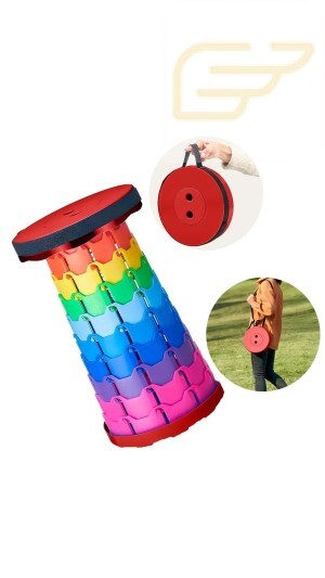 BANCO RETRATIL PORTATIL COM ALÇA COLORIDO XTRAD