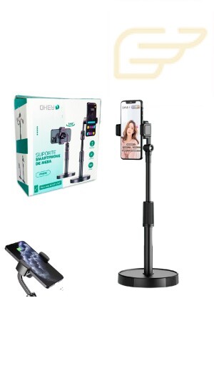 TRIPE DE MESA PARA CELULAR COM ALTURA AJUSTAVEL 360 OHEY FF0073