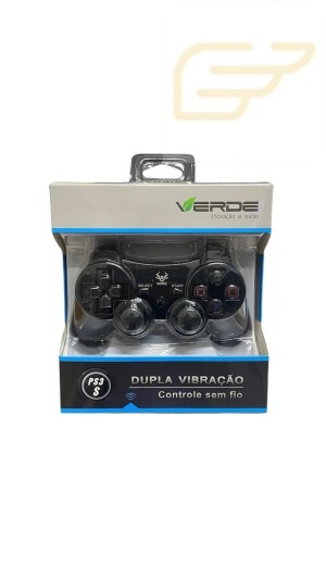 CONTROLE PS3 DUPLA VIBRAÇAO VERDE PS-3-S