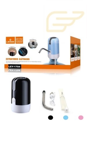 BOMBA DE AGUA ELETRICA RECARREGAVEL LEHMOX LEY-1704