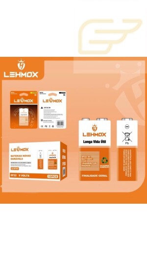 BATERIA 9V RECARREGAVEL LEHMOX LE-BT9V
