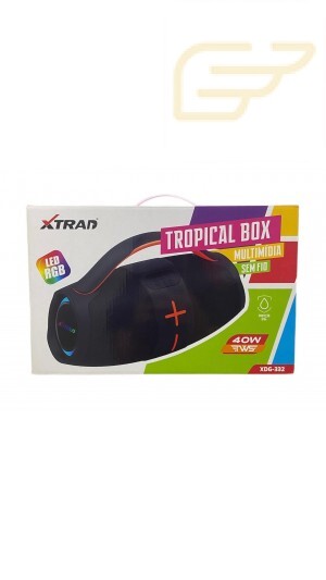 CAIXA DE SOM TROPICAL BOX 40W TWS XTRAD XDG-332