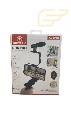 KIT DE VIDEO PROFISSIONAL PARA CELULAR KAPBOM KA-ZP115