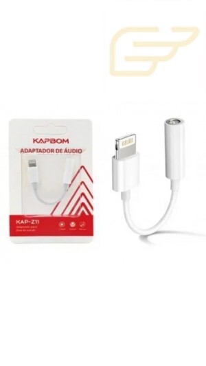 ADAPTADOR LIGHTNING COM SAIDA P2 KAPBOM KAP-Z11