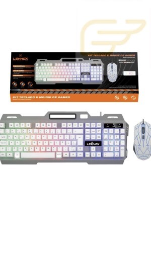 KIT TECLADO E MOUSE GAMER LED RGB LEHMOX LEY-2078