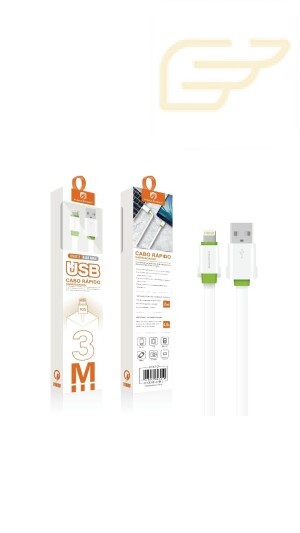 CABO DE DADOS RAPIDO USB PARA TIPO C 3 METROS HMASTON H137-3