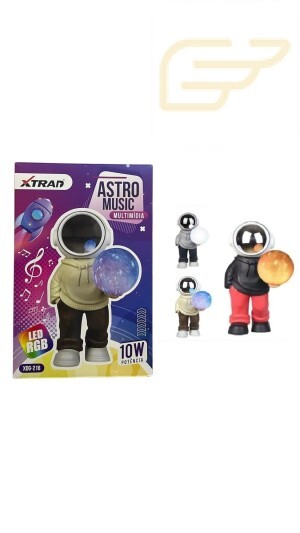 CAIXA DE SOM ASTRONAUTA COM LED BLUETOOTH XTRAD XDG-216