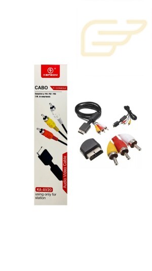 CABO AV PARA CONSOLE PS1/PS2/PS3 KAPBOM KA-AV20