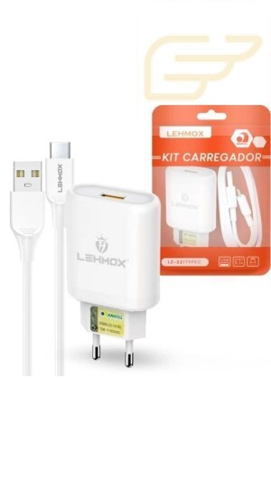 CARREGADOR USB TIPO C LEHMOX LE-521TYPEC