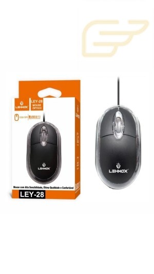 MOUSE OPTICO COM CABO USB LEHMOX LEY-28