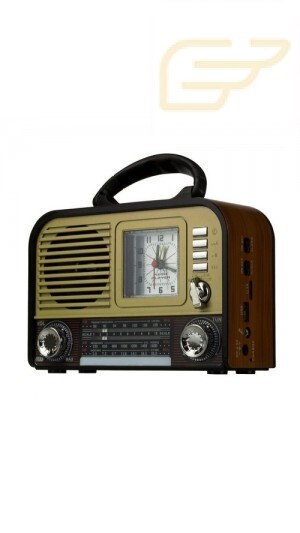CAIXA DE SOM RETRO RADIO BLUETOOTH AM E FM XDG-31