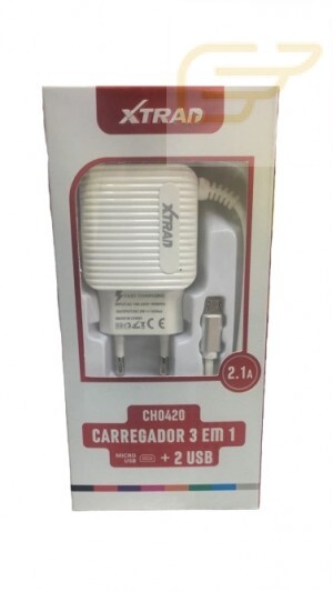 CARREGADOR PARA CELULAR 3 EM 1 XTRAD V8 CH-0420